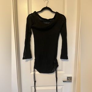 Black Swim Coverup - XS/S